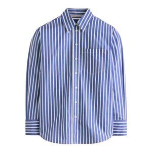 Boden Connie Relaxed Cotton Shirt Surf The Web Ivory Stripe Coastal Preppy 10P